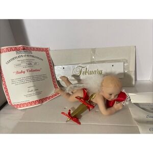 Ashton Drake 1995 Baby Calendar Babies February Baby‎ Valentine Doll Numbered